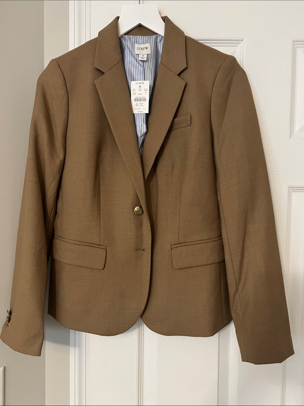 J. Crew Women's Blazer in Camel Brown